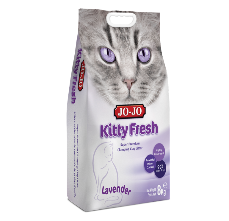 Lavender orders litter for cats